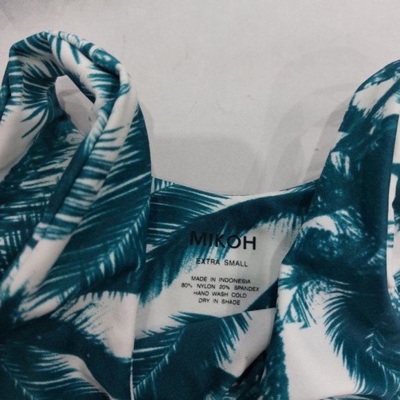 Mikoh Swim MARRAKESH Cut Out Crop Bikini Top Tropical - Picture 4 of 5